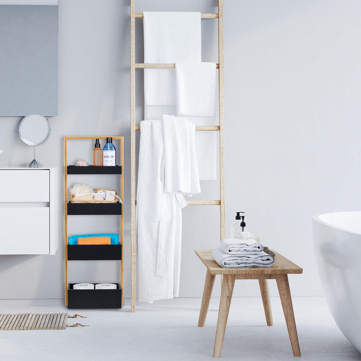 Actual product image Relaxdays Bathroom shelf (30 x 18 x 88 cm)