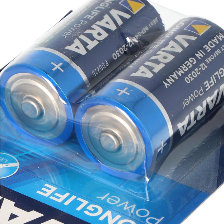 Actual product image Varta Longlife Power (formerly High Energy) Baby C Battery 4914 10x Blister of 2 (10 pcs., C, AAA, AA, 7800 mAh)