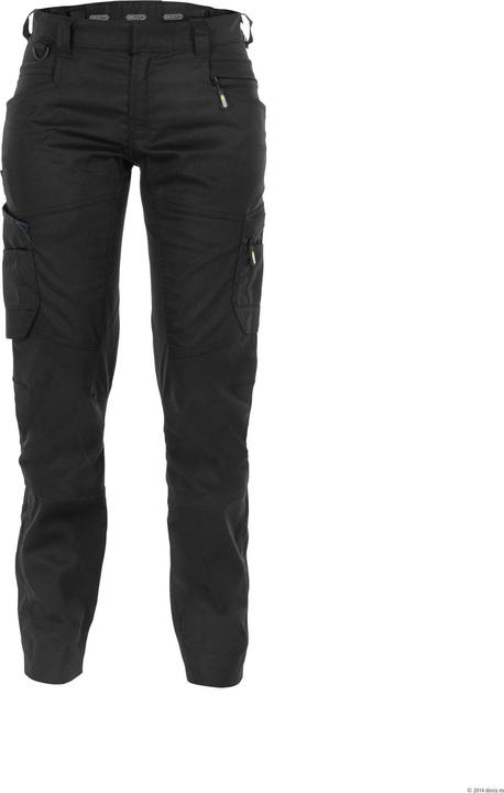 Dassy Ladies' stretch trousers Helix anthracite grey/black, size 36 (34)