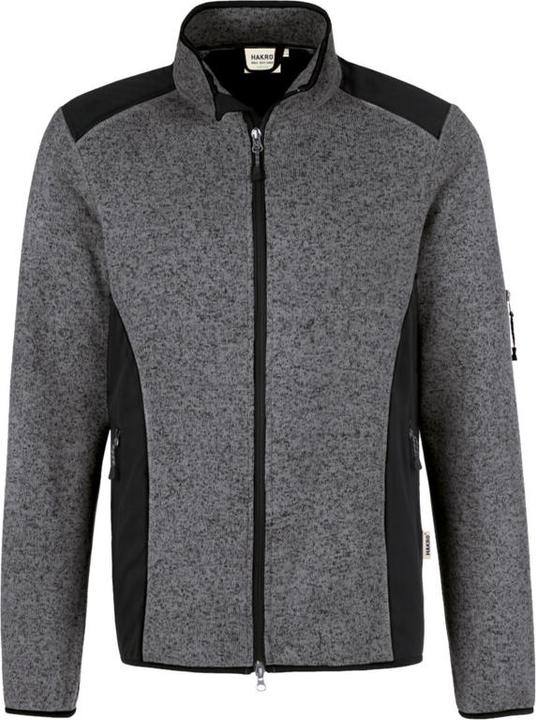 Actual product image Hakro Knitted fleece jacket Dawson anthracite mottled, XS (XS)