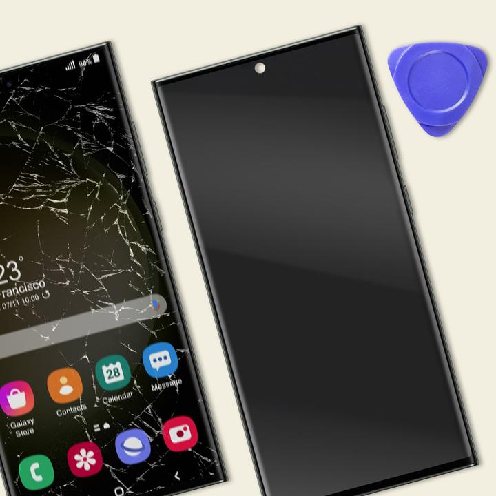 Produktbild Clappio Ersatzteil Bildschirm + Touchscreen (Inkl. Gehäuse) (Galaxy S23 Ultra)