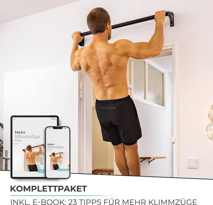 Produktbild Pullup & Dip Klimmzugstange zur Wandmontage über dem Türrahmen