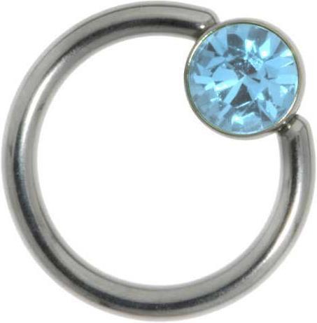 Produktbild Bijouteria 1.2mm Piercingstab (Edelstahl, Swarovski Kristall)