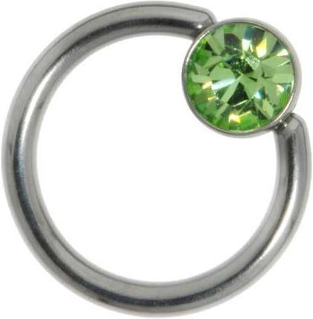 Produktbild Bijouteria 1.2mm Piercingstab (Edelstahl, Swarovski Kristall)