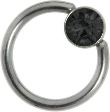 Produktbild Bijouteria 1.2mm Piercingstab (Edelstahl, Swarovski Kristall)