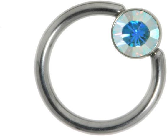 Produktbild Bijouteria 1.2mm Piercingstab (Edelstahl, Swarovski Kristall)