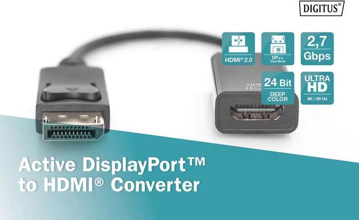 Immagine prodotto Digitus Atto. Cavo adattatore da DP a HDMI (HDMI, 25.20 cm)