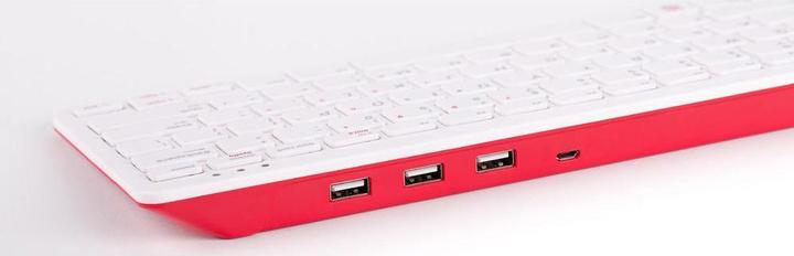 Actual product image Raspberry Pi Official WHITE keyboard for QWERTZ (DE) (DE, Cable)