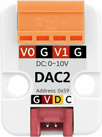 Image du produit M5Stack Convertisseur numérique-analogique DAC2 I2C Unit GP8413