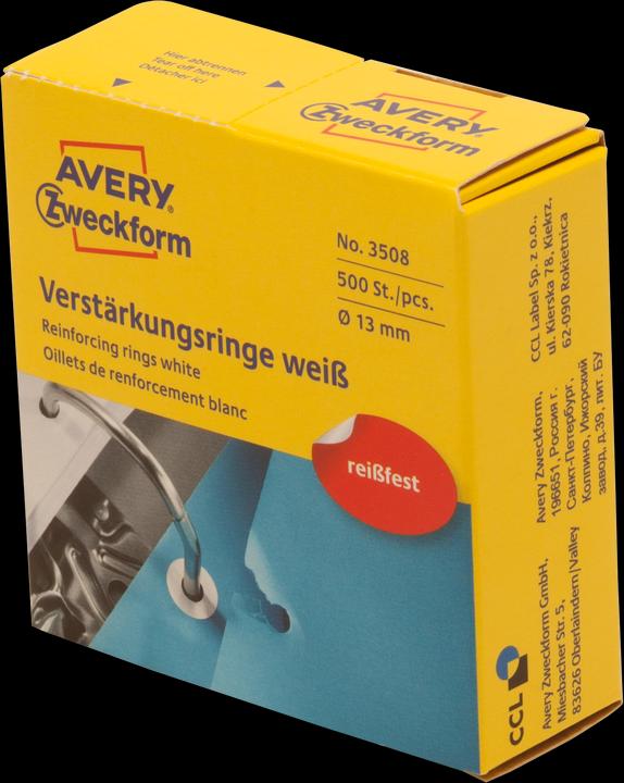 Produktbild Avery Verstärkungsringe
