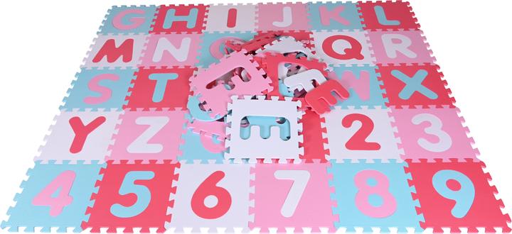 Produktbild Knorrtoys Puzzlematte - "Alphabet + Zahlen" pink-rosa (180 x 180 cm)