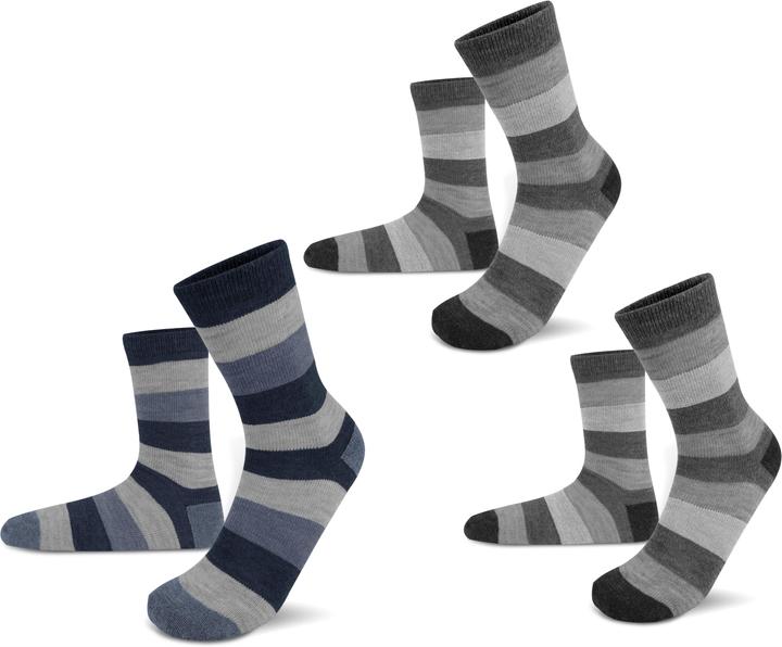 Produktbild Normani 6 Paar Alpakasocken breitgestreift (6er Pack, 39 - 42)