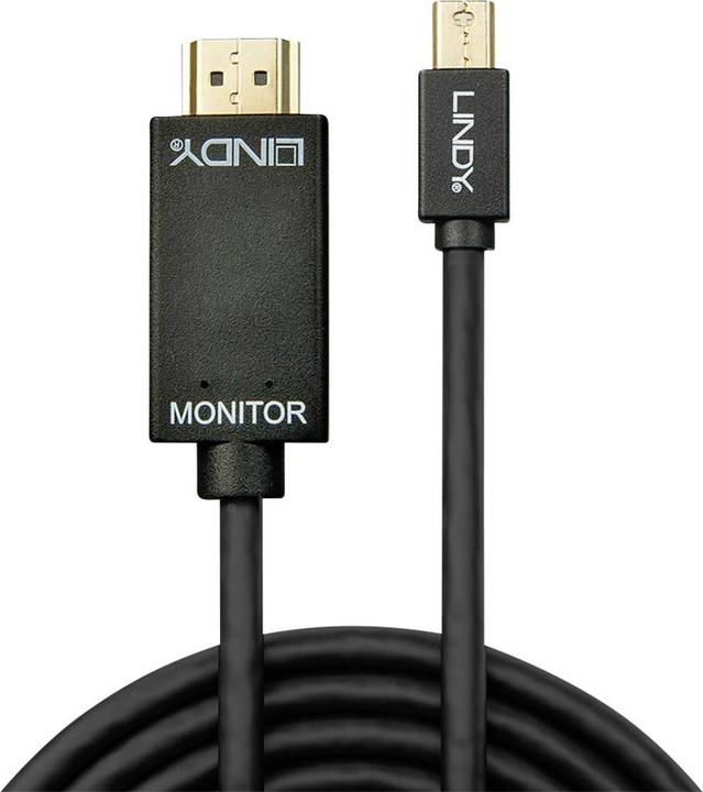 Actual product image Lindy Mini DisplayPort — HDMI (Typ A) (1 m, DisplayPort, HDMI)
