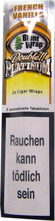 Blunt Wraps Double Platinum French Vanilla 2 in 1