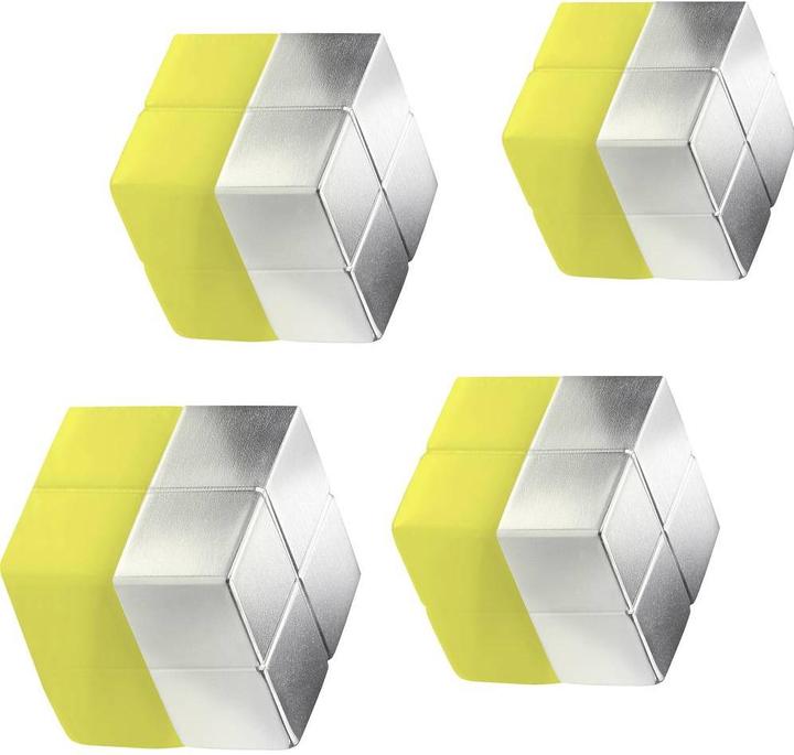 Sigel Aimant Neodym Cube 4ST argent (4 x)