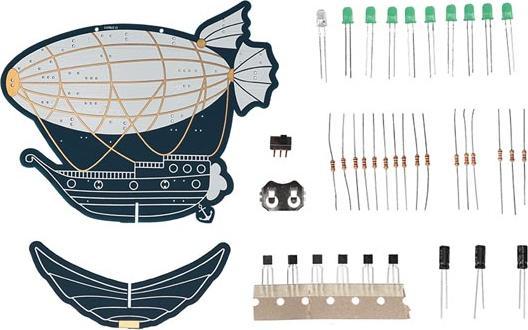 Produktbild Whadda Zeppelin Im Retro-Design - Lern-Bausatz Zum Löten (Elektronikkit)
