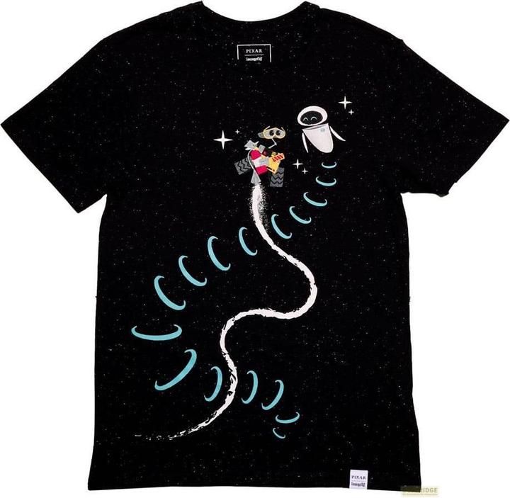 Actual product image Loungefly Pixar by Tee T-Shirt Unisex Wall-E & Eve Size XL (XL)