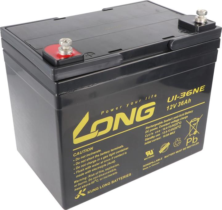 Actual product image Kung Long Battery U1-36NE (12 V, 36 Ah)