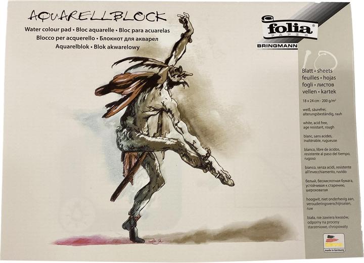 Folia Watercolour Block (18 x 24 cm, Hardcover)