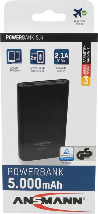 Actual product image Ansmann Powerbank 5.4 (5000 mAh, 20 Wh)