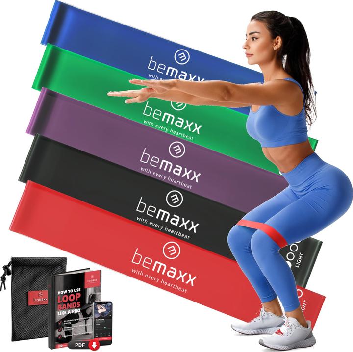 BeMaxx Fitness Loop Band Set of 5, Latex