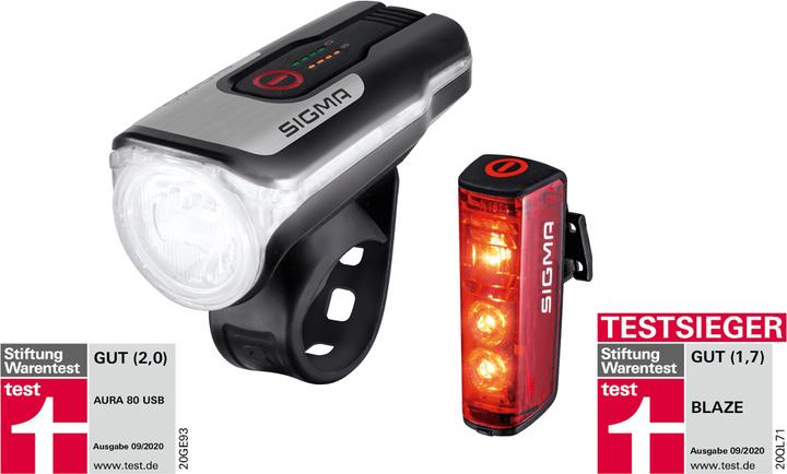 Produktbild Sigma Sport Aura 80/Blaze (80 lm)