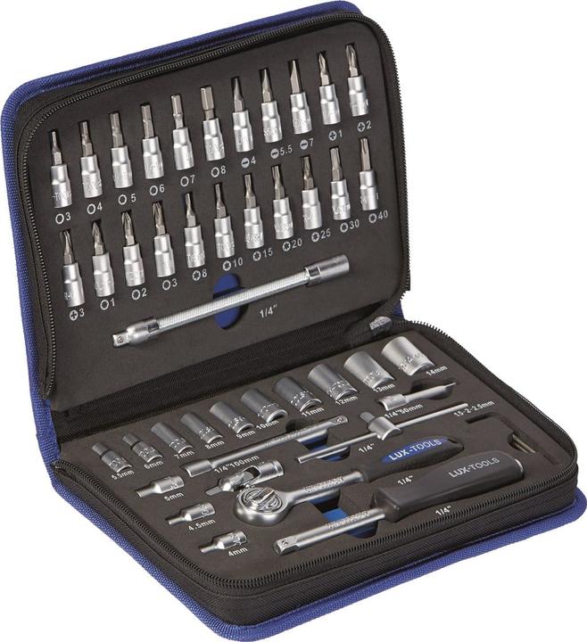 Image du produit Lux 1/4" Steckschlüssel-Satz 46 tlg.