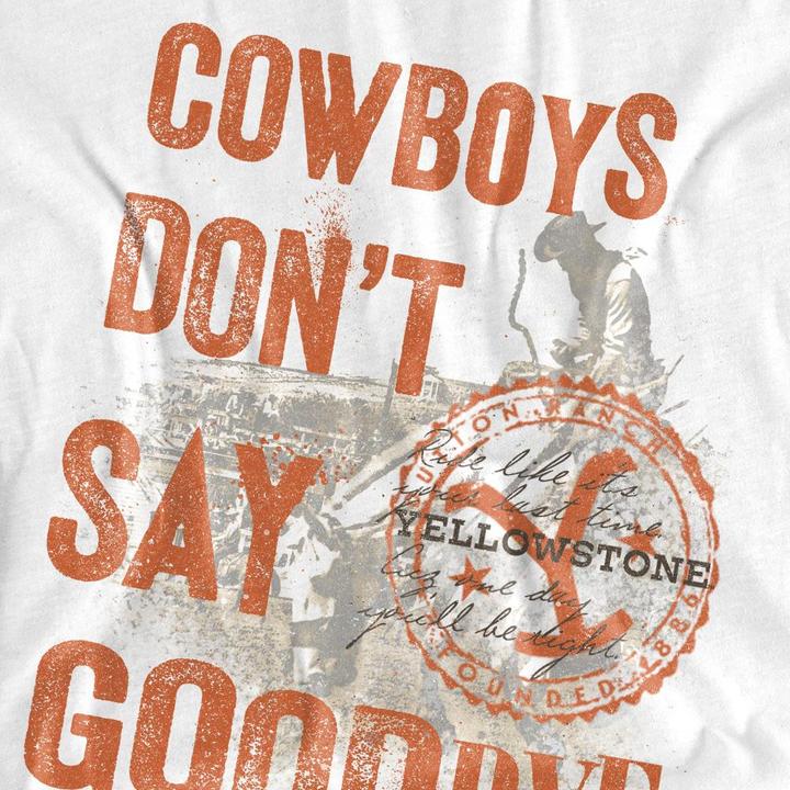 Image du produit Yellowstone - T-shirt COWBOYS DON'T SAY GOODBYE - Adulte (XL)