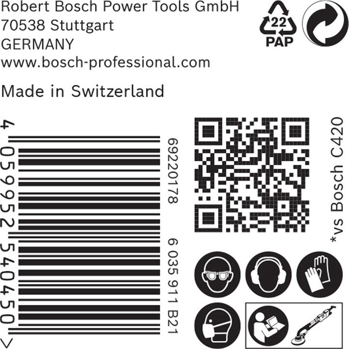 Immagine prodotto Bosch Professional Zubehör EXPERT M480 Rete di levigatura per levigatrice per cartongesso, 225 mm, G 80, 25 pezzi. (80)
