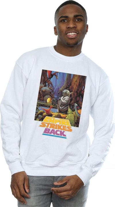 Actual product image Star Wars Mens Yoda Poster Sweatshirt (L)