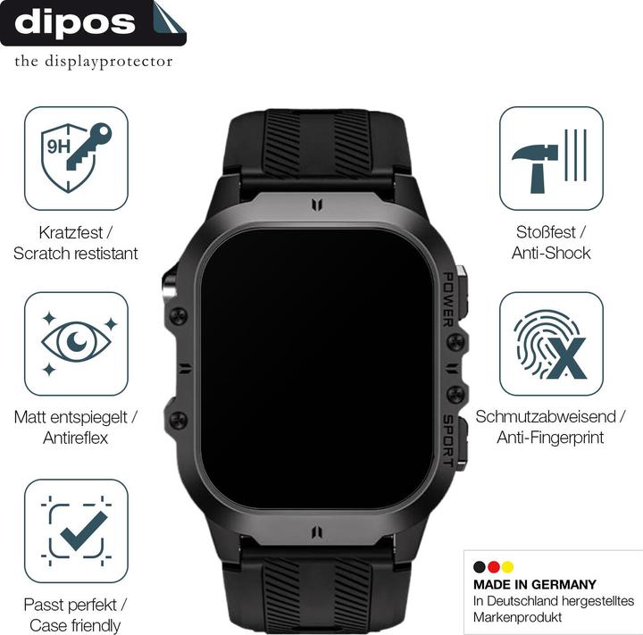Produktbild Dipos Anti-Shock Displayschutz Matt 9H