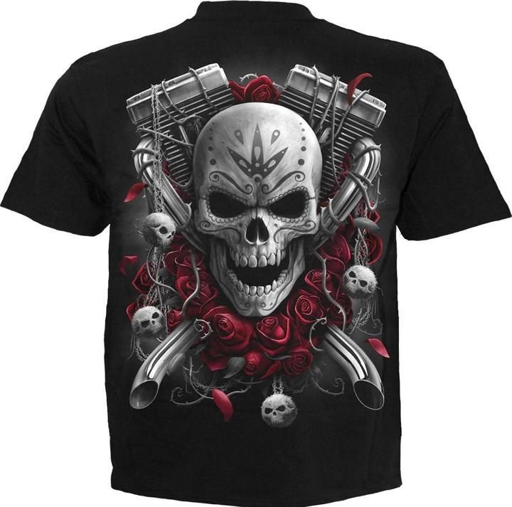 Actual product image Spiral Unisex Adult Dotd Bikers Short-Sleeved T-Shirt (4XL)