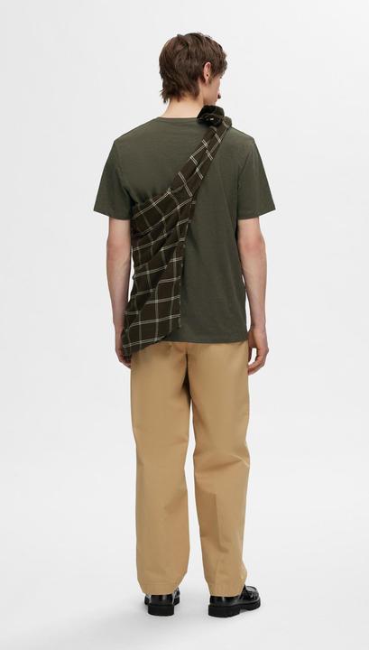 Actual product image Selected Homme Flame yarn cotton T-shirt (S)