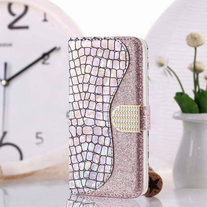 Actual product image PhoneLook Fourre Flip Croco Rhinestone (Apple iPhone 11 Pro)