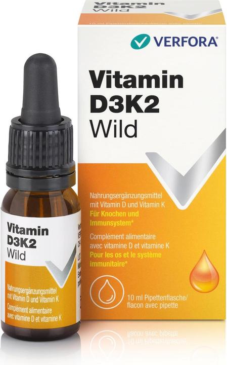 Immagine prodotto Verfora Vitamina D3K2 selvatica (10 Pezzo/i, Goccia)