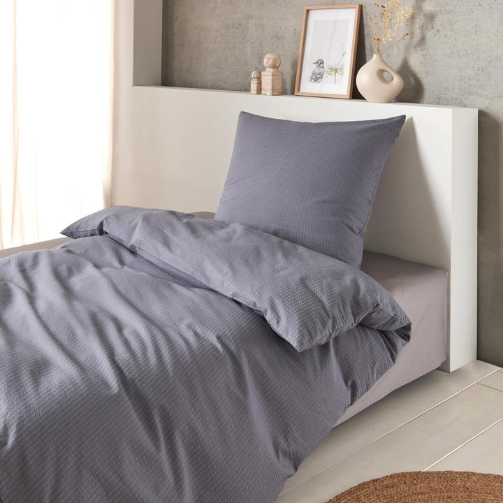 Actual product image Traumschlaf Seersucker (Bedding set, 160x210 cm + 65x100 cm)
