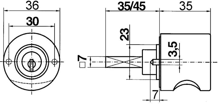 Productafbeelding Heusser Draaiknoppen 3413.2 / WKS - P5000