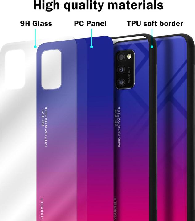 Actual product image Cadorabo TPU 2 colors glass cover (Samsung Galaxy A41)