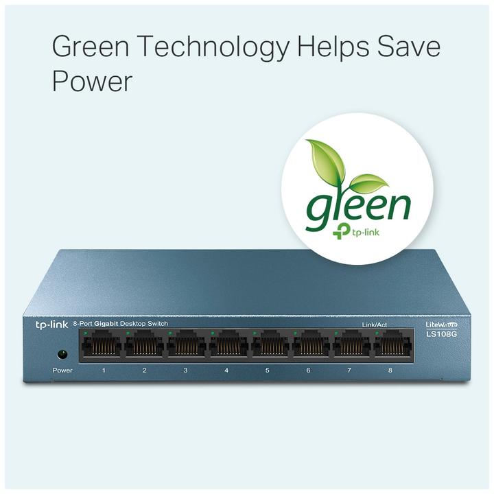 Actual product image TP-Link LS108G (8 Ports)