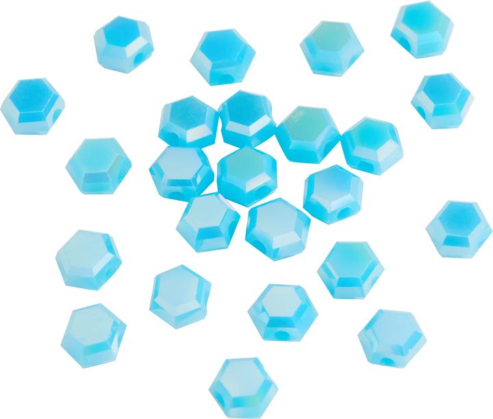 Immagine prodotto Pracht Glasschliffperlen Sechseck 4 mm, 24 Stück