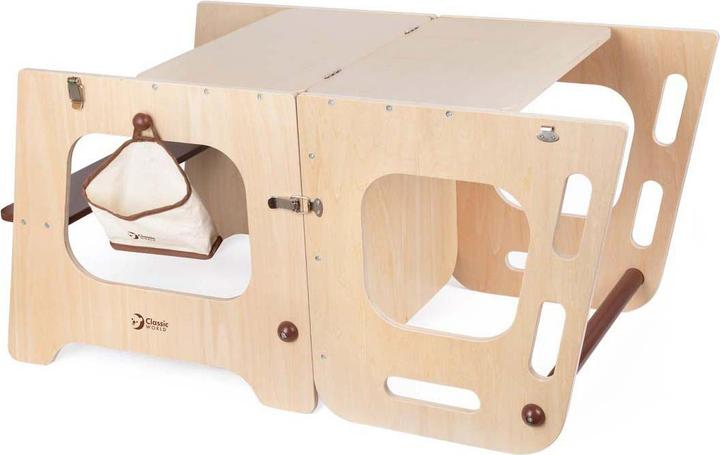 Productafbeelding Classic World Lernturm und Tisch aus Holz, 2-in-1, verstellbar, 90