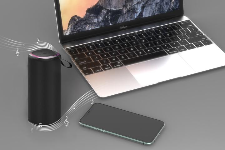 Actual product image Gembird SPEAKER BLUETOOTH/SPK-BT-LED-08L