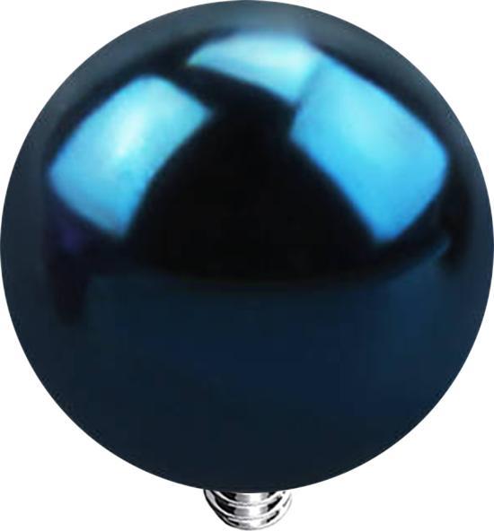 Produktbild Star Piercing Dermal Anchor Kugel dunkelblau mit Titanium Beschichtung (Chirurgenstahl 316L, ohne Messing)