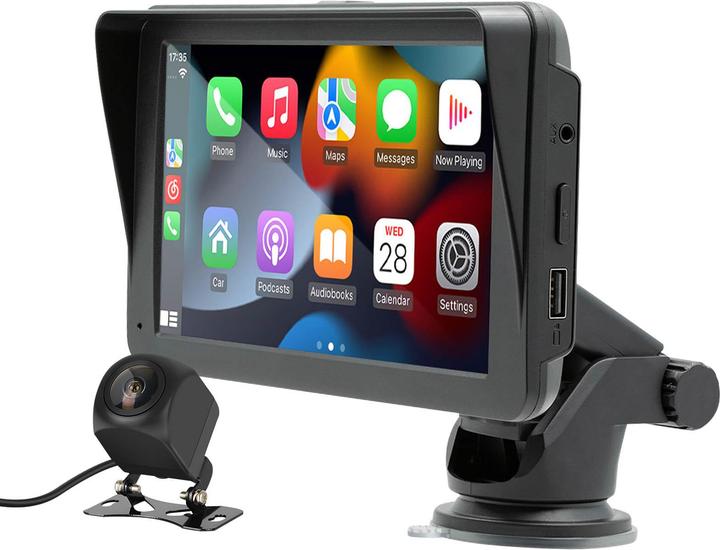 Avizar CarPlay 7" Display GPS mit Sonnenschutz (Android Auto, Apple Carplay)