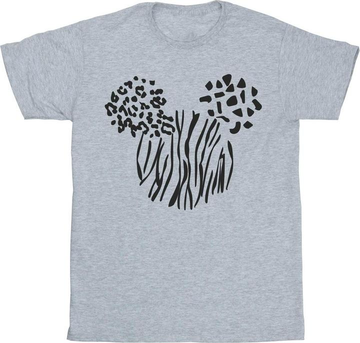 Actual product image Disney Womens/Ladies Mickey Mouse Animal Cotton Boyfriend T-Shirt (XL)