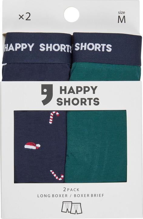 Image du produit Happy shorts Boxer long XMAS Boxer Briefs (M, lot de 2)