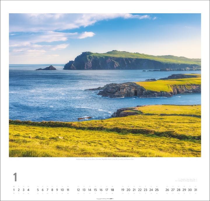Produktbild Irland Kalender 2026 - Die grüne Insel (48 x 46 cm, Deutsch, Englisch)