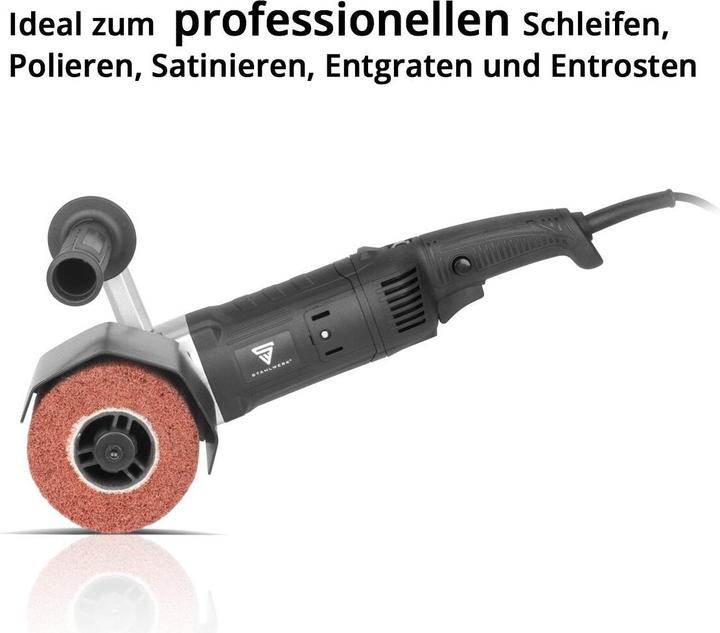 Actual product image Stahlwerk SM-1500 ST satin finishing machine with 1,500 W power and 600 - 3,200 rpm (Roll grinder, 1500 W)