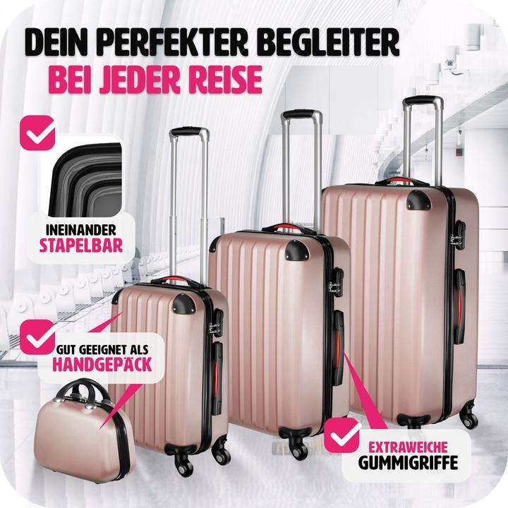 Image du produit tectake Ensemble de valises Valises Trolleys Trolley Set Hardcase trolley (90 l, M (50 - 90l))