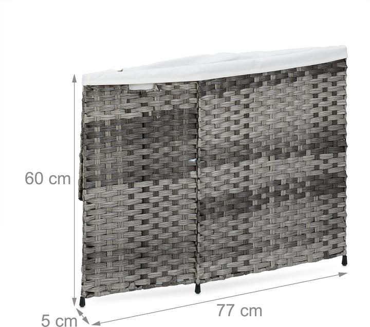 Immagine prodotto Relaxdays Cestino per biancheria (90 l)